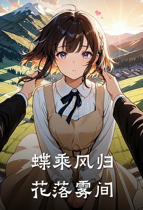 蝶乘风归，花落雾间