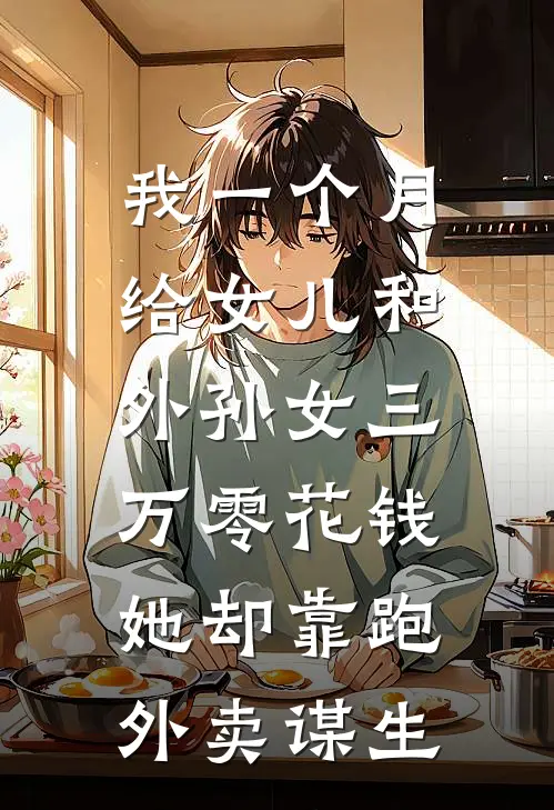 我一个月给女儿和外孙女三万零花钱，她却靠跑外卖谋生