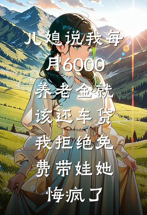 儿媳说我每月6000养老金就该还车贷，我拒绝免费带娃她悔疯了